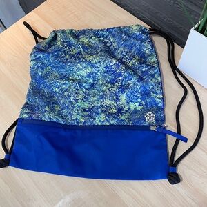 Blue Drawstring Lululemon Backpack